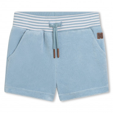 Terry cloth shorts with plaque CARREMENT BEAU for BOY
