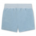 Terry cloth shorts with plaque CARREMENT BEAU for BOY