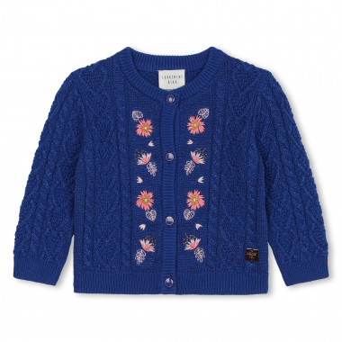 Embroidered knit cardigan CARREMENT BEAU for GIRL