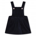 Velvet pinafore dress CARREMENT BEAU for GIRL