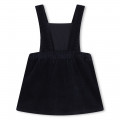 Velvet pinafore dress CARREMENT BEAU for GIRL