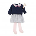 Bi-material 2-in-1 dress CARREMENT BEAU for GIRL