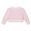 Decorative knitted cardigan CARREMENT BEAU for GIRL