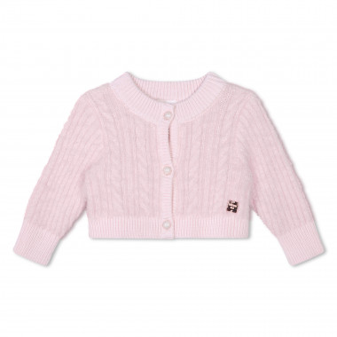 Decorative knitted cardigan CARREMENT BEAU for GIRL