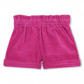 Ribfluwelen short CARREMENT BEAU Voor