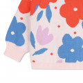 Flower motif knitted jumper CARREMENT BEAU for GIRL