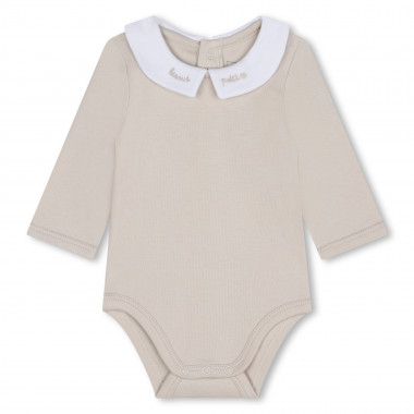 Embroidered poplin bodysuit CARREMENT BEAU for BOY