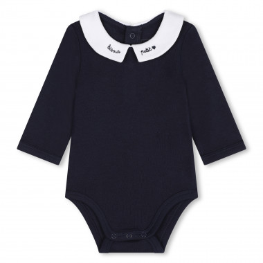 Embroidered poplin bodysuit CARREMENT BEAU for BOY