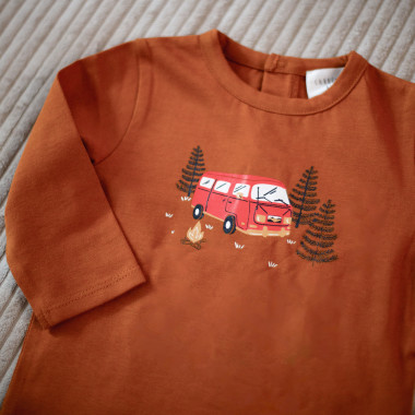 T-shirt de gola redonda CARREMENT BEAU para RAPAZ