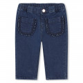 Jeans with frilled pockets CARREMENT BEAU for GIRL