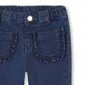 Jeans with frilled pockets CARREMENT BEAU for GIRL