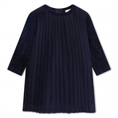 Vestido plissado de veludo CARREMENT BEAU para RAPARIGA