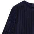 Vestido plissado de veludo CARREMENT BEAU para RAPARIGA
