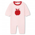 Apple knitted babygrow CARREMENT BEAU for GIRL