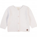 Garter stitch cardigan CARREMENT BEAU for GIRL