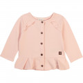 Ruffled fleece cardigan CARREMENT BEAU for GIRL