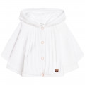 Hooded knit cape CARREMENT BEAU for GIRL