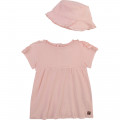 Cotton dress and hat set CARREMENT BEAU for GIRL