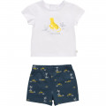 T-SHIRT+SHORT CARREMENT BEAU Voor