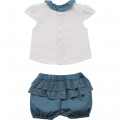 Ensemble T-shirt + bloomer CARREMENT BEAU pour FILLE