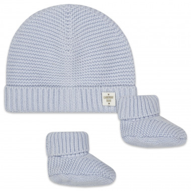 Hat and booties set CARREMENT BEAU for BOY