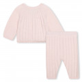 Cardigan and trousers outfit CARREMENT BEAU for GIRL