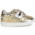 Leather trainers KARL LAGERFELD KIDS for GIRL