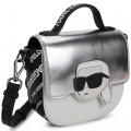 Bag with appliqué and strap KARL LAGERFELD KIDS for GIRL