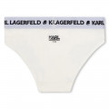 Set van 2 slips met merklogo KARL LAGERFELD KIDS Voor