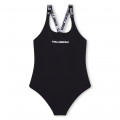 1-piece bathing suit with logo KARL LAGERFELD KIDS for GIRL