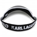 Two-tone dual-material visor KARL LAGERFELD KIDS for GIRL