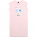 Modal and cotton jersey dress KARL LAGERFELD KIDS for GIRL