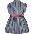 Vestito cotone mélange plissé KARL LAGERFELD KIDS Per BAMBINA