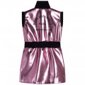 Metallic high-collared dress KARL LAGERFELD KIDS for GIRL