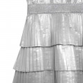 Ruffled bi-material dress KARL LAGERFELD KIDS for GIRL