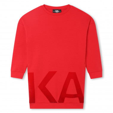 Loose sweatshirt dress KARL LAGERFELD KIDS for GIRL