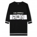 Robe sweat-shirt 2-en-1 KARL LAGERFELD KIDS pour FILLE