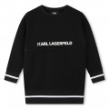 Robe sweat-shirt 2-en-1 KARL LAGERFELD KIDS pour FILLE