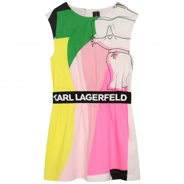 Multicoloured formal dress KARL LAGERFELD KIDS for GIRL