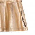 Golden-coated skirt KARL LAGERFELD KIDS for GIRL