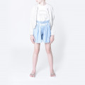 Lyocell paperbag shorts KARL LAGERFELD KIDS for GIRL