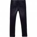 Elastische jeans met strepen KARL LAGERFELD KIDS Voor
