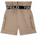 Pantalón corto estilo safari KARL LARGERFELD KIDS para NIÑA