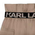 Pantalón corto estilo safari KARL LARGERFELD KIDS para NIÑA