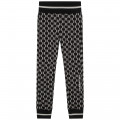 Printed jogging trousers KARL LAGERFELD KIDS for GIRL