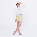 Metallic lined shorts KARL LAGERFELD KIDS for GIRL
