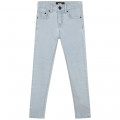 Jeans skinny effetto slavato KARL LAGERFELD KIDS Per BAMBINA