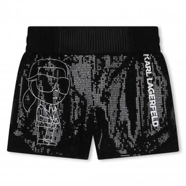 Shorts in mussola paillettes KARL LAGERFELD KIDS Per BAMBINA