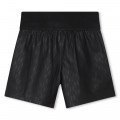 Embossed coated shorts KARL LAGERFELD KIDS for GIRL
