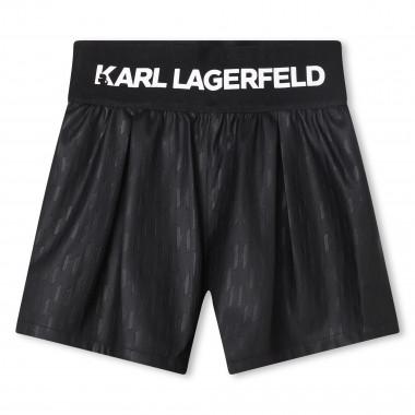 Stoff-Shorts mit Prägung KARL LAGERFELD KIDS Für MÄDCHEN